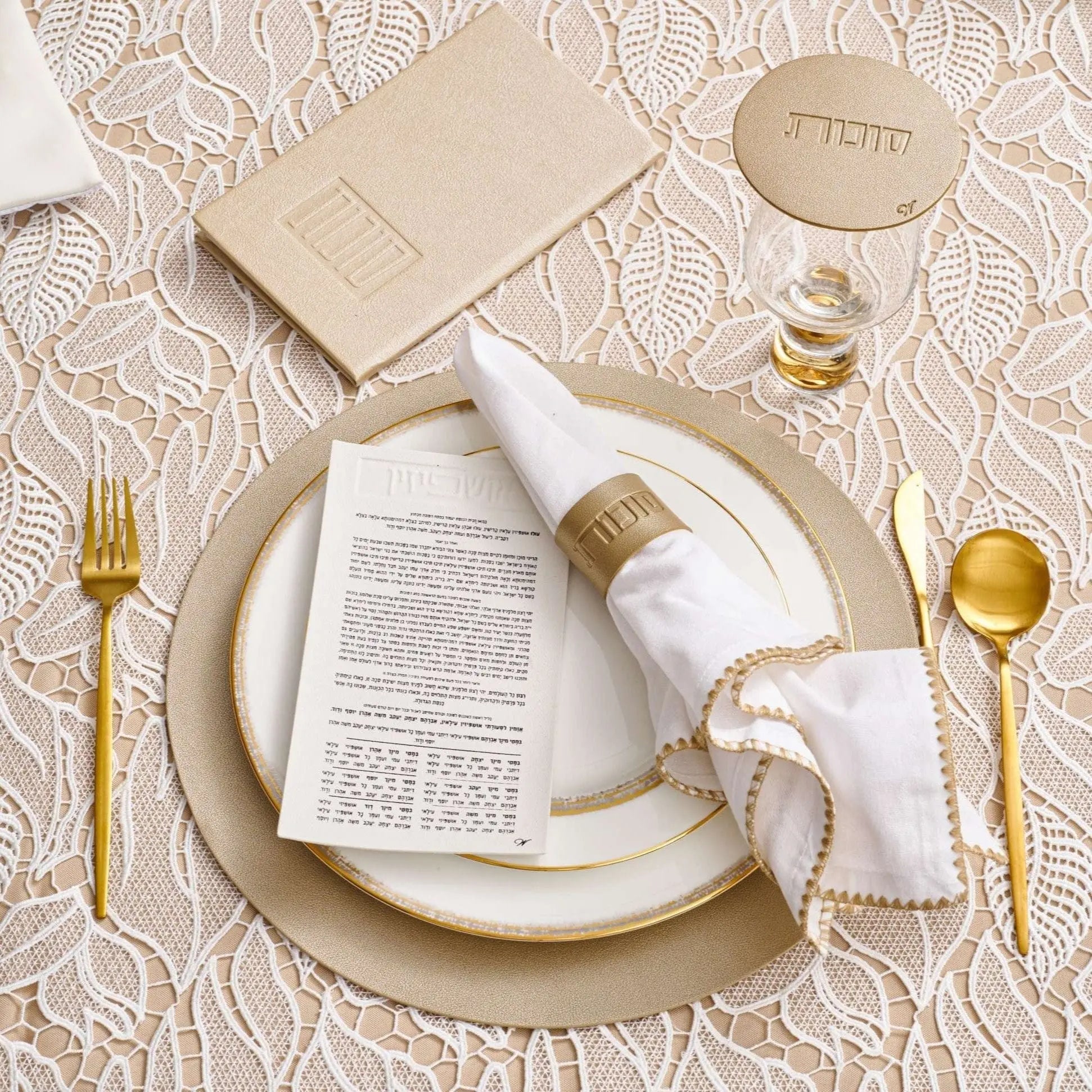 Sukkos Leather Napkin Wraps Waterdale Collection Napkin Rings