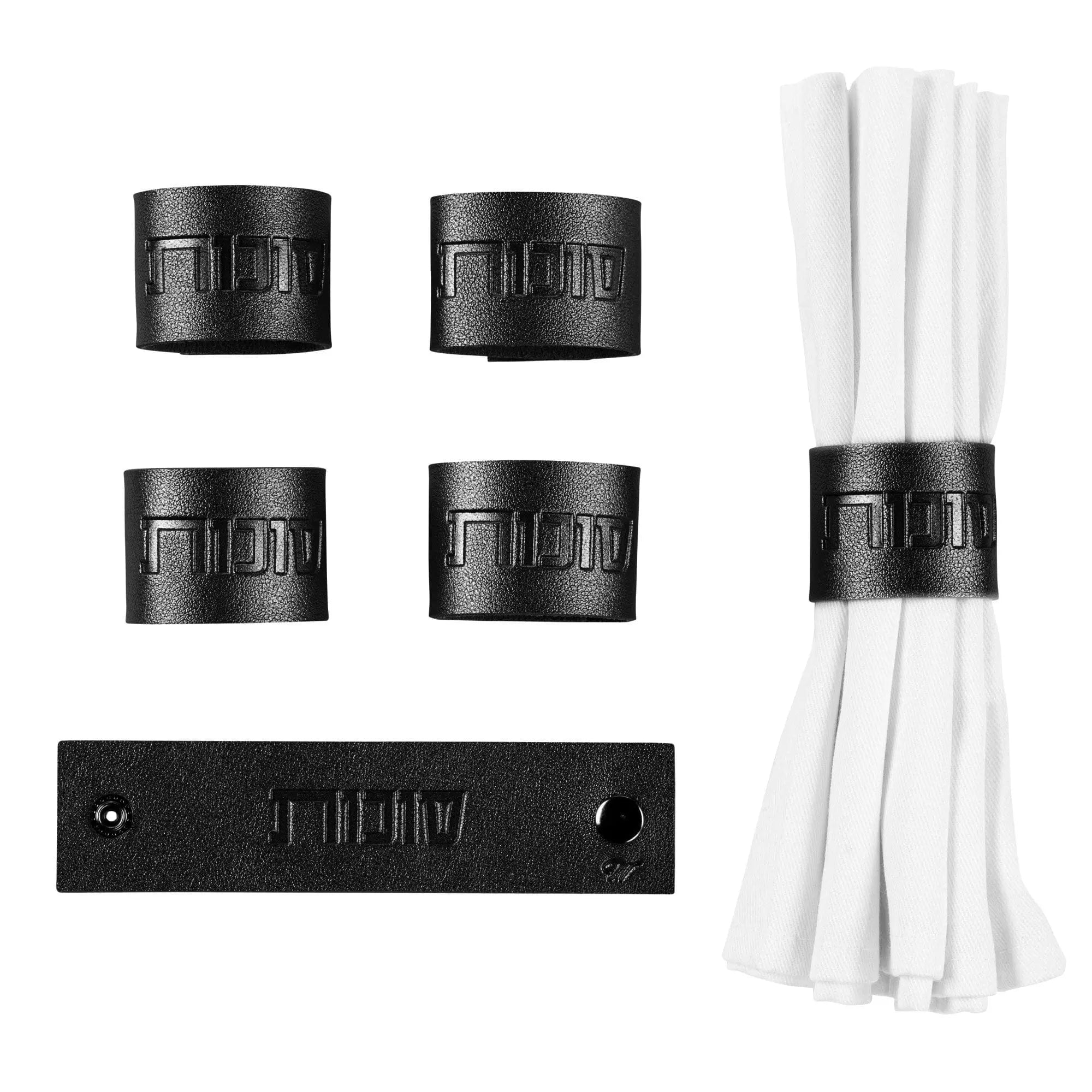 Sukkos Leather Napkin Wraps Waterdale Collection Napkin Rings