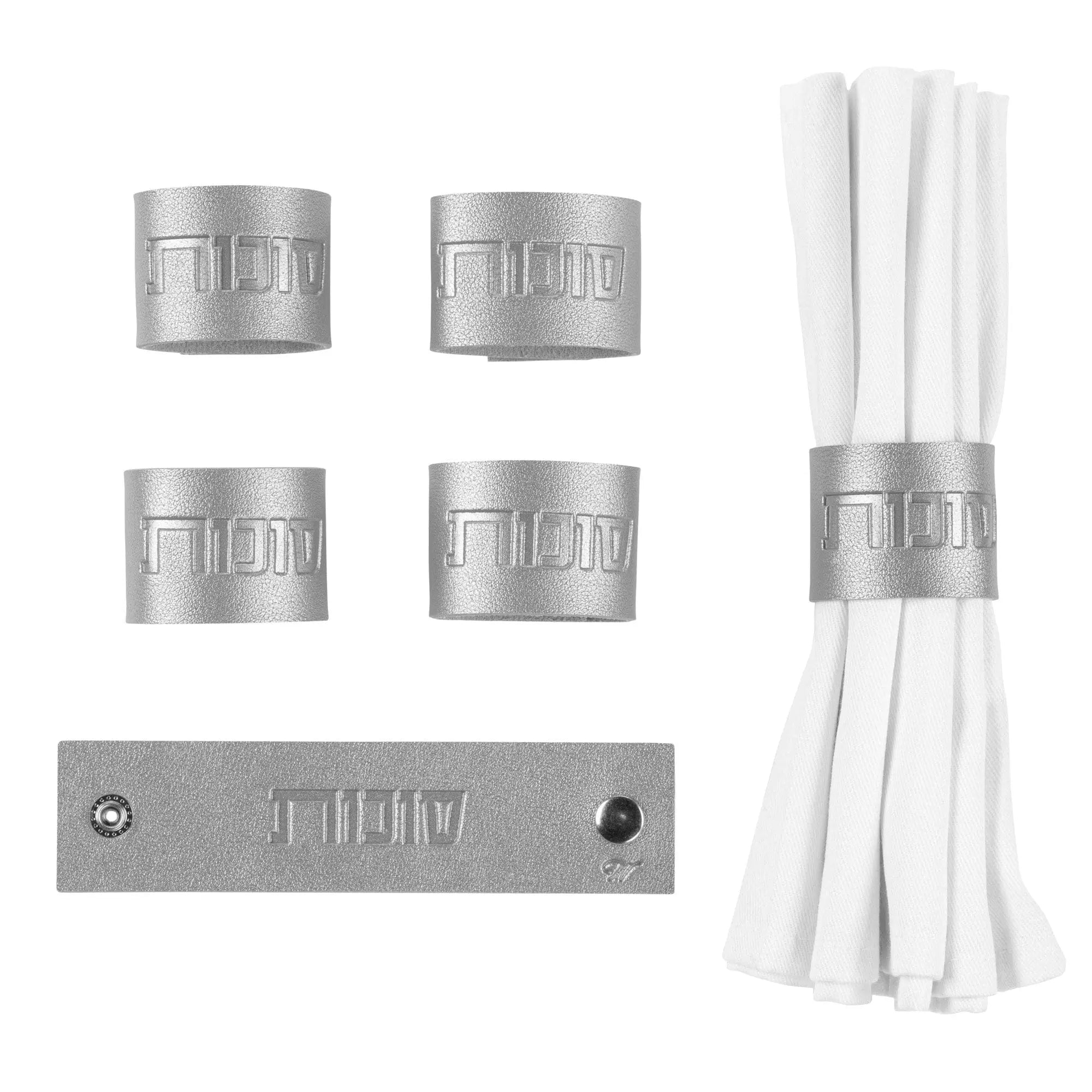 Sukkos Leather Napkin Wraps Waterdale Collection Napkin Rings
