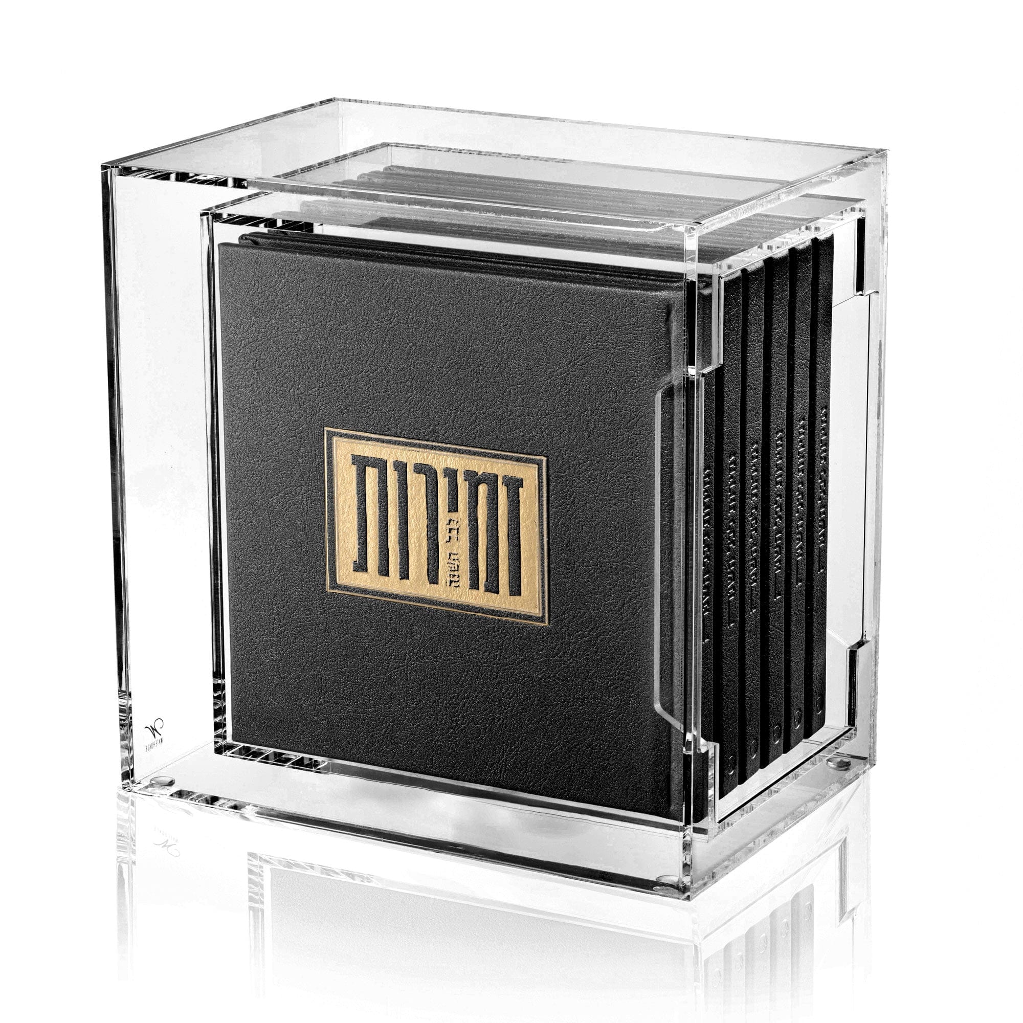 Suspended Shabbos & Yom Tov Zemiros Bencher Set - Black