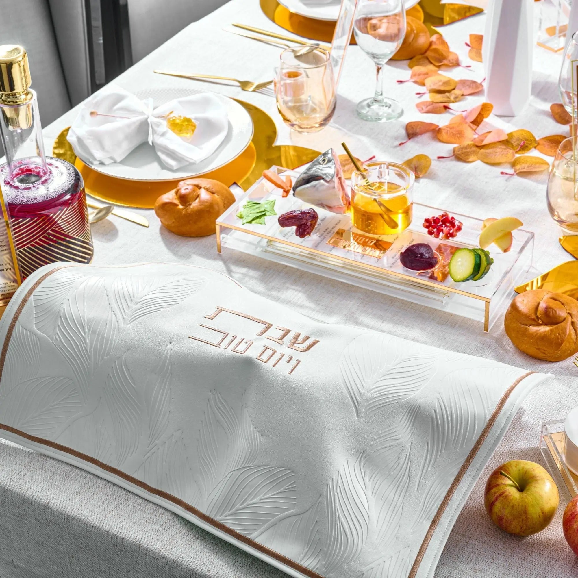 Suspended Simanim Tray Card Set - Waterdale Collection