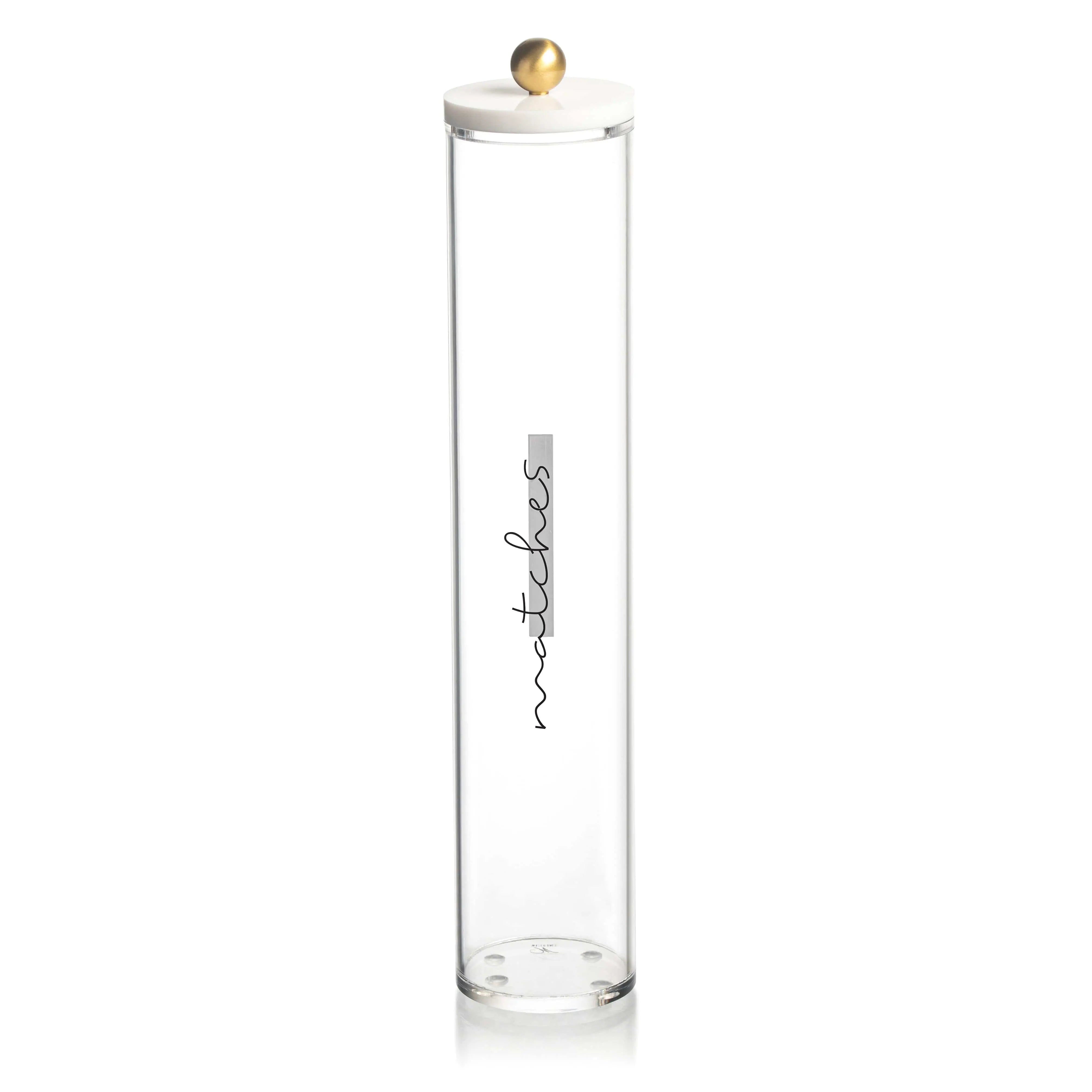 Tall Cylinder Match Holder - Waterdale Collection