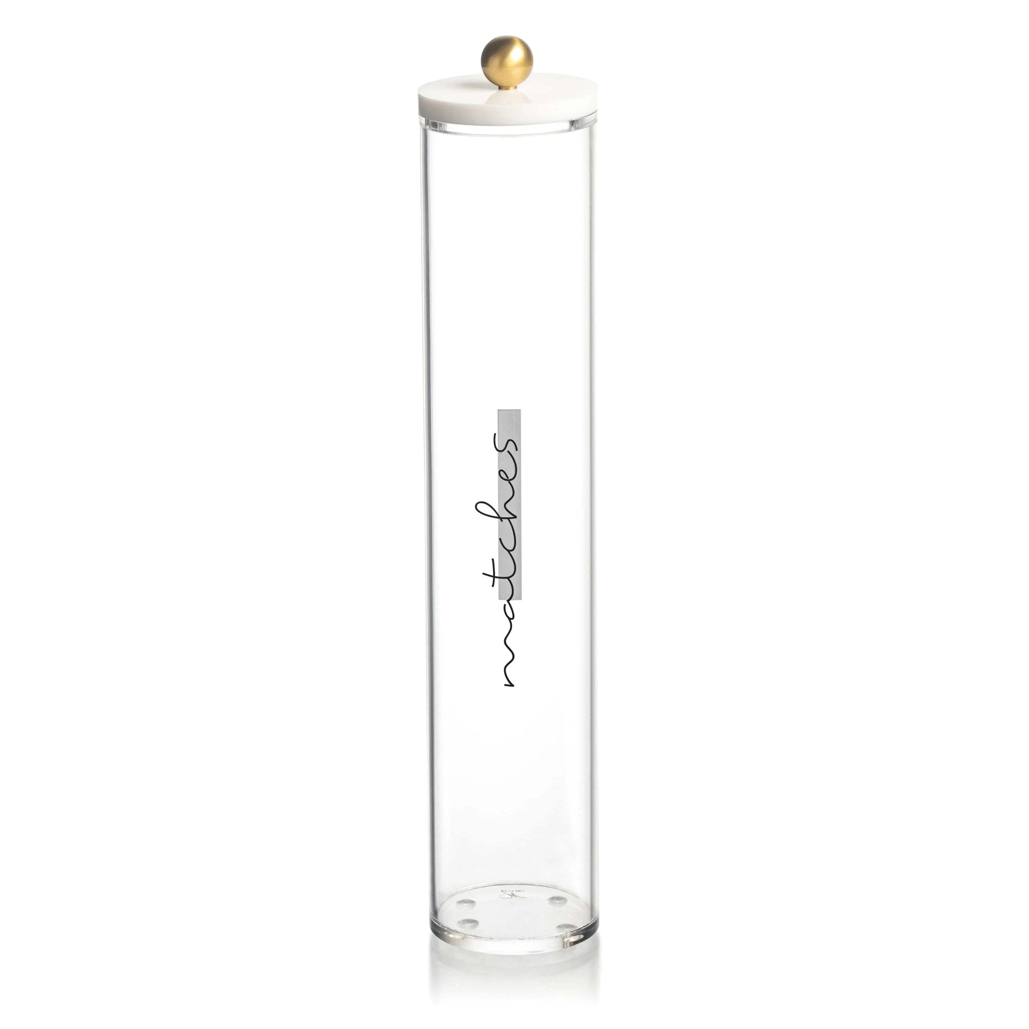 Tall Cylinder Match Holder - Waterdale Collection