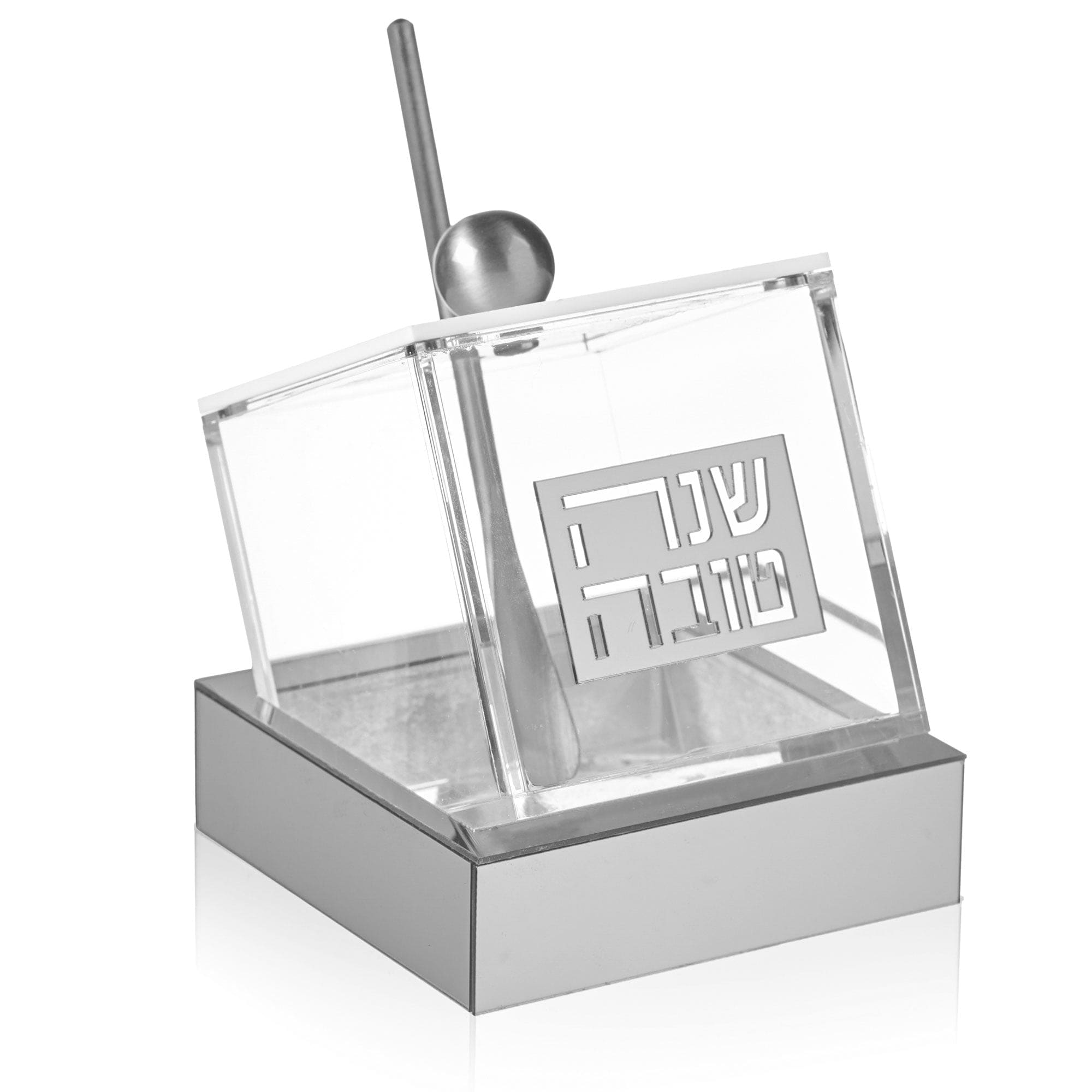 Silver Tilt Honey Dish