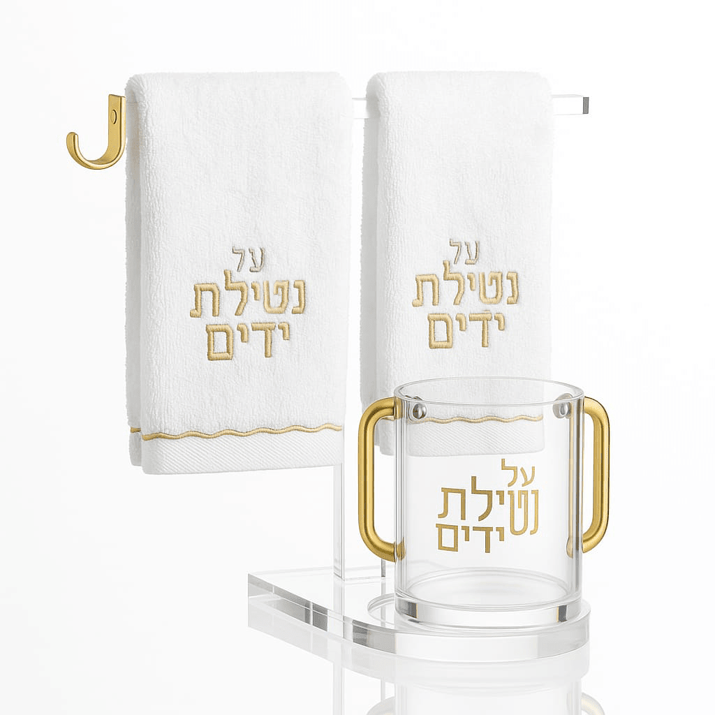 Towel & Cup Stand with Ring Holder - Waterdale Collection