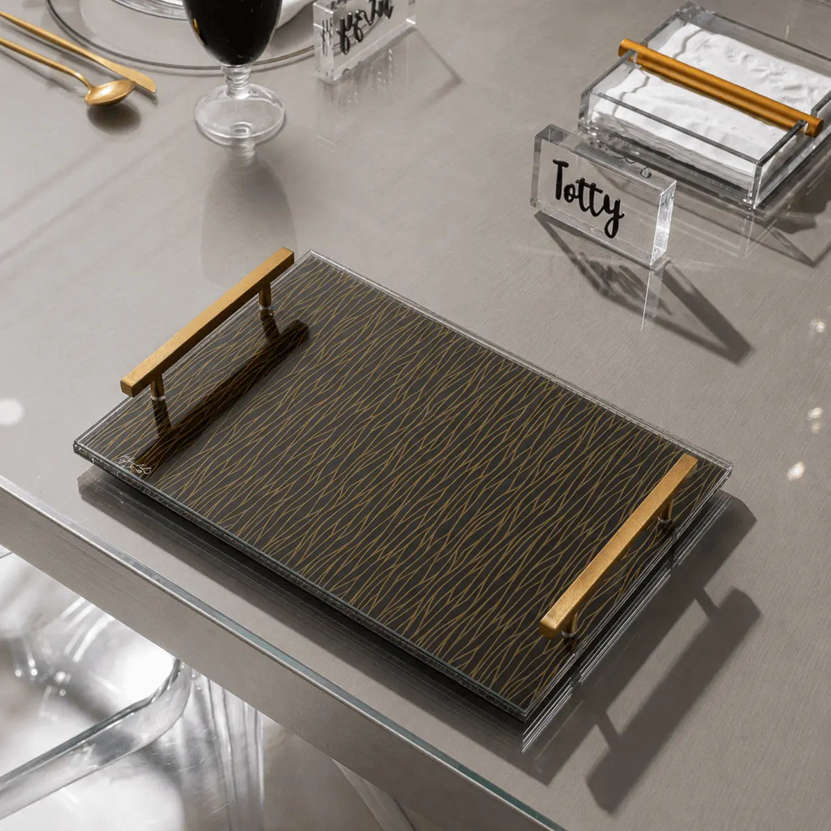 Wave Challah Board Tray - Waterdale Collection