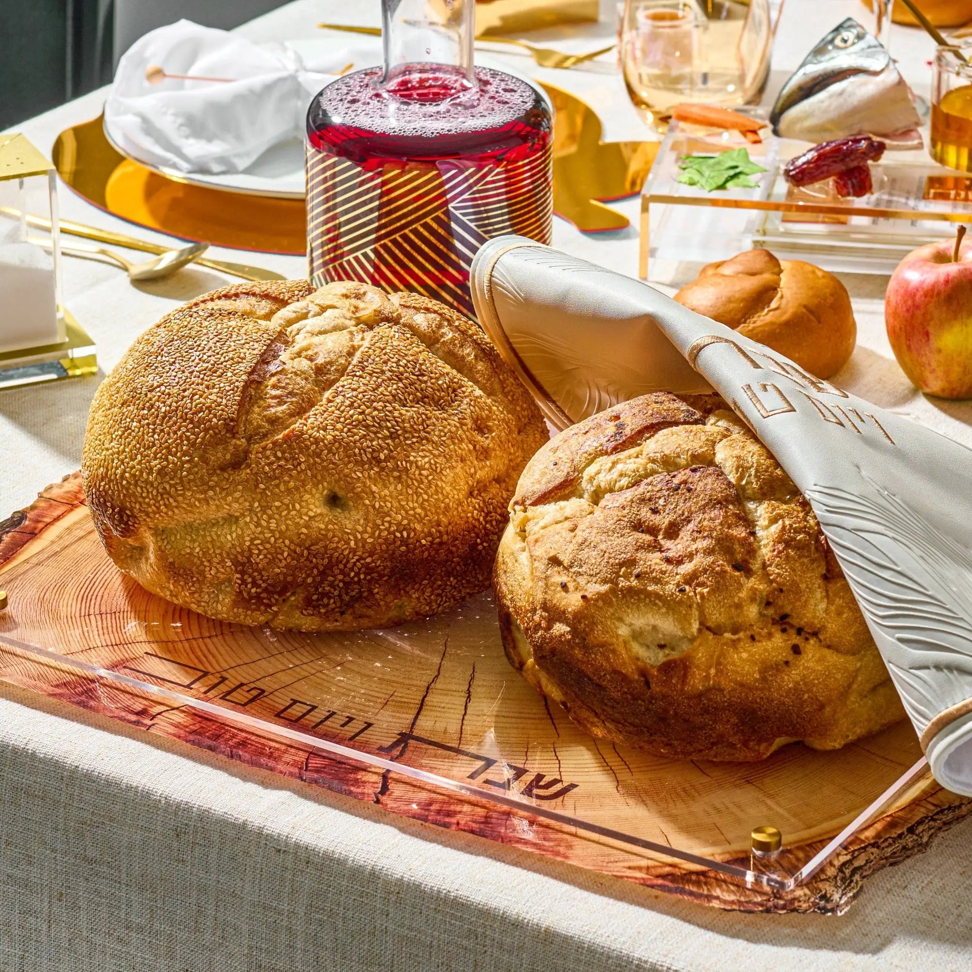 Wooden Challah Board - Waterdale Collection