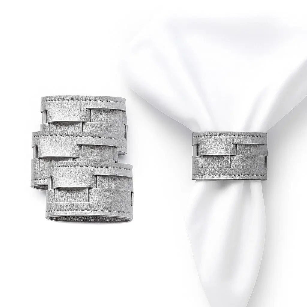Woven Leather Napkin Wraps - Waterdale Collection