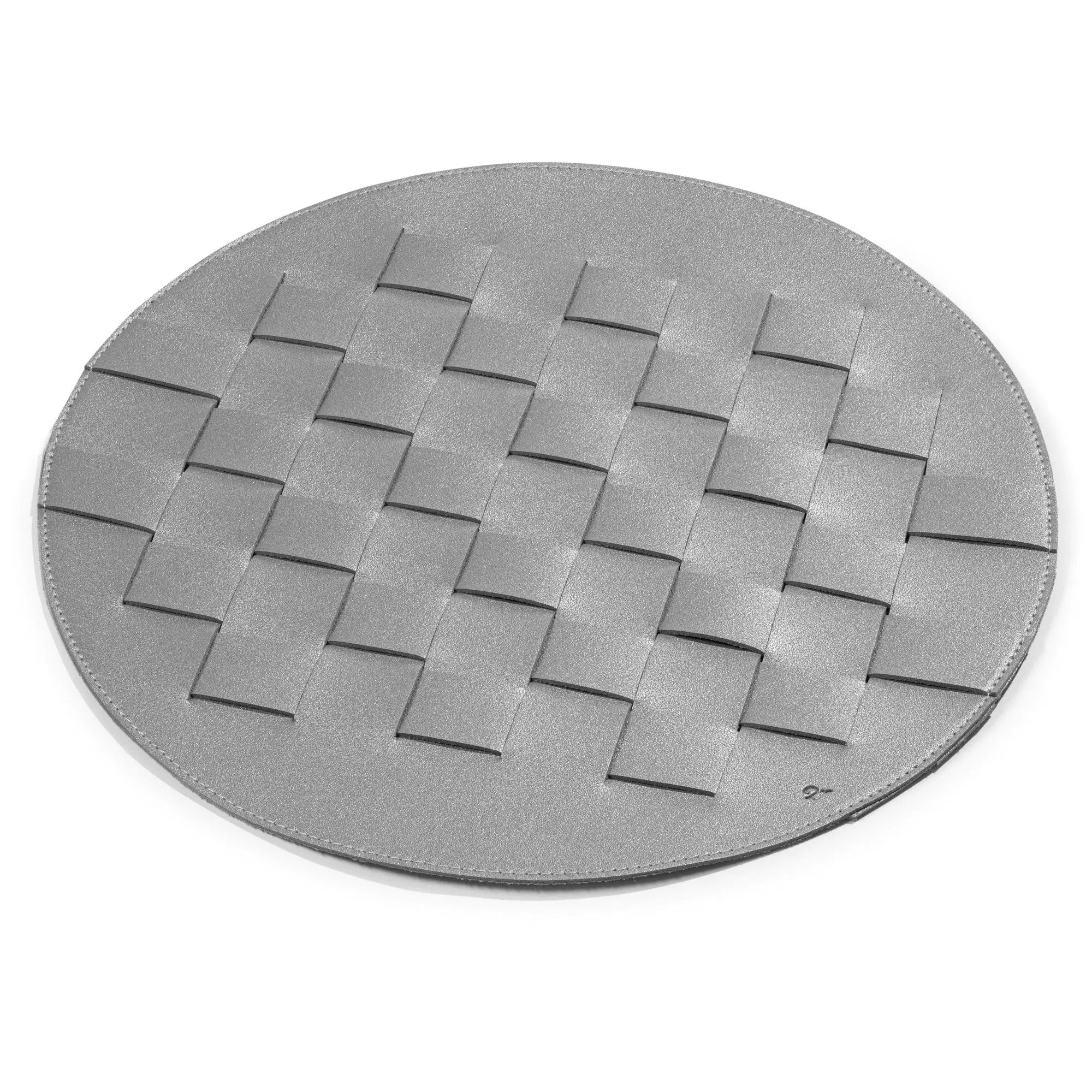 Woven Leather Round Chargers - Waterdale Collection
