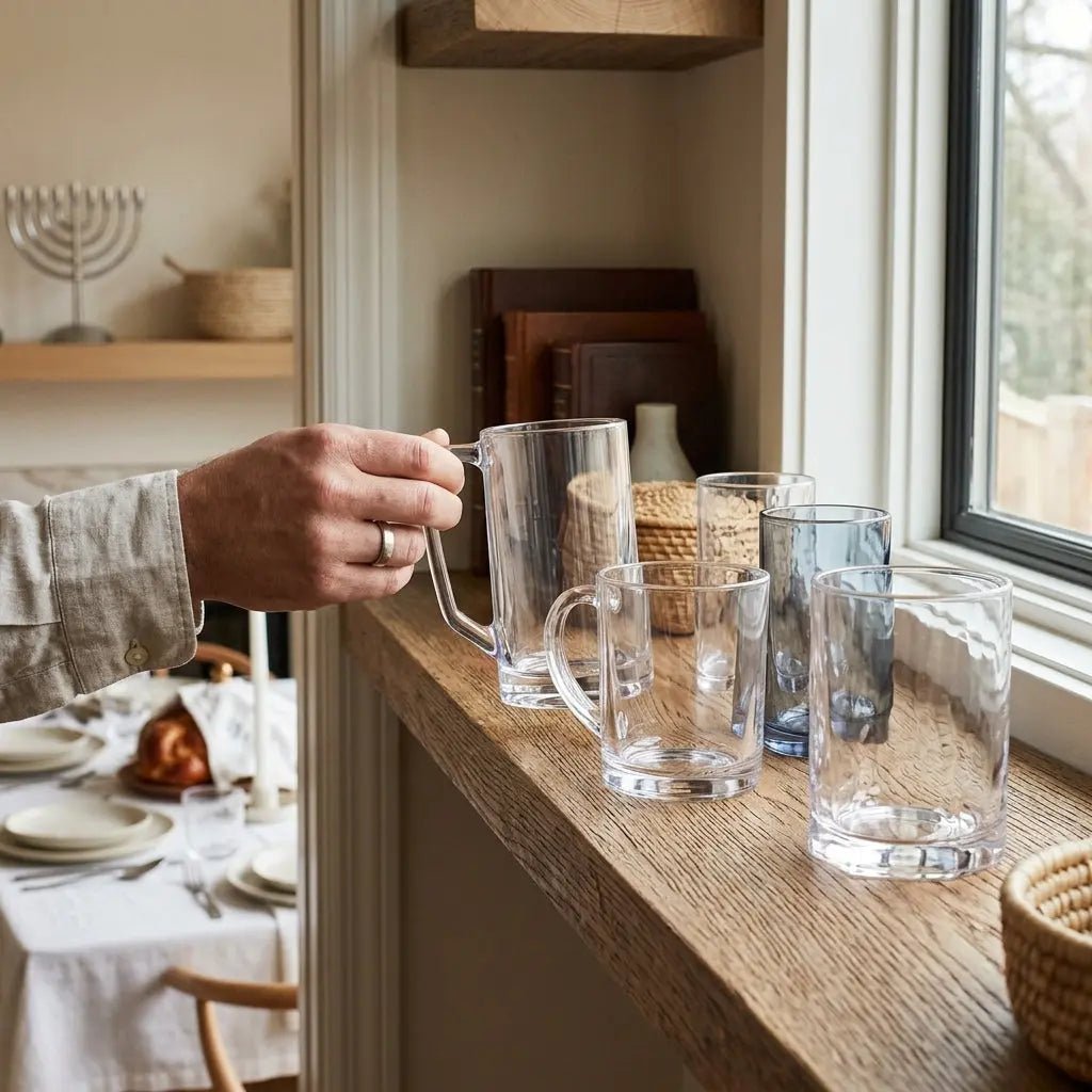7 Best Modern Lucite Washing Cups for Contemporary Jewish Homes - Waterdale Collection