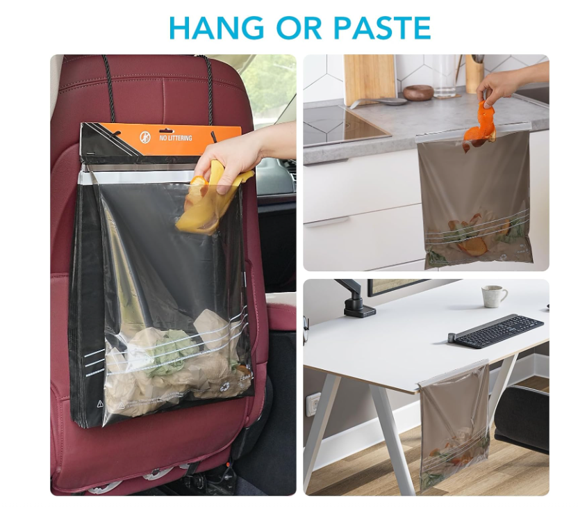 Who has garbage in the car?