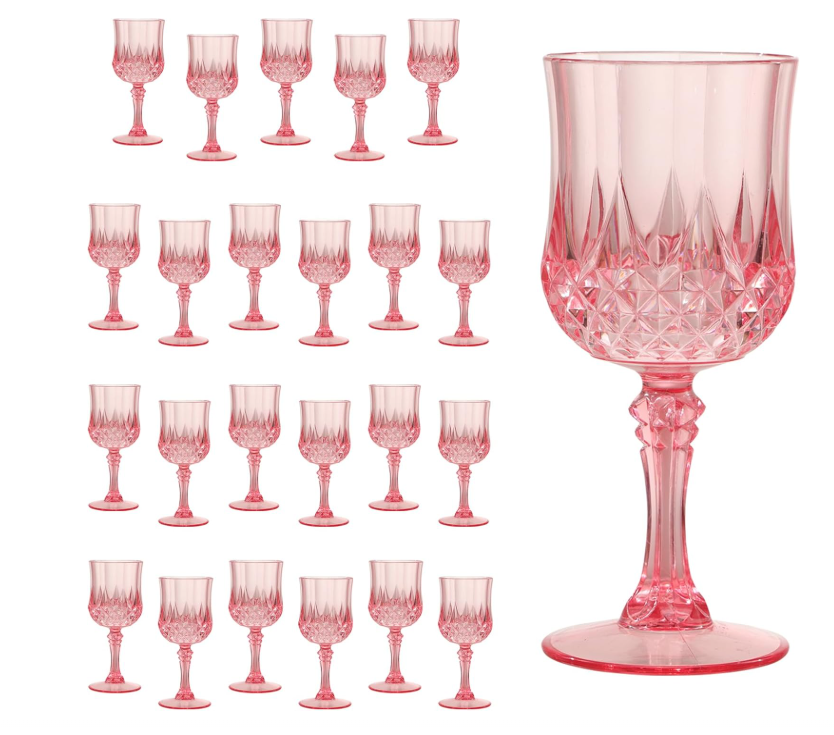 After constantly having stemware breaking at our table, we changed over to Acrylic stemware.