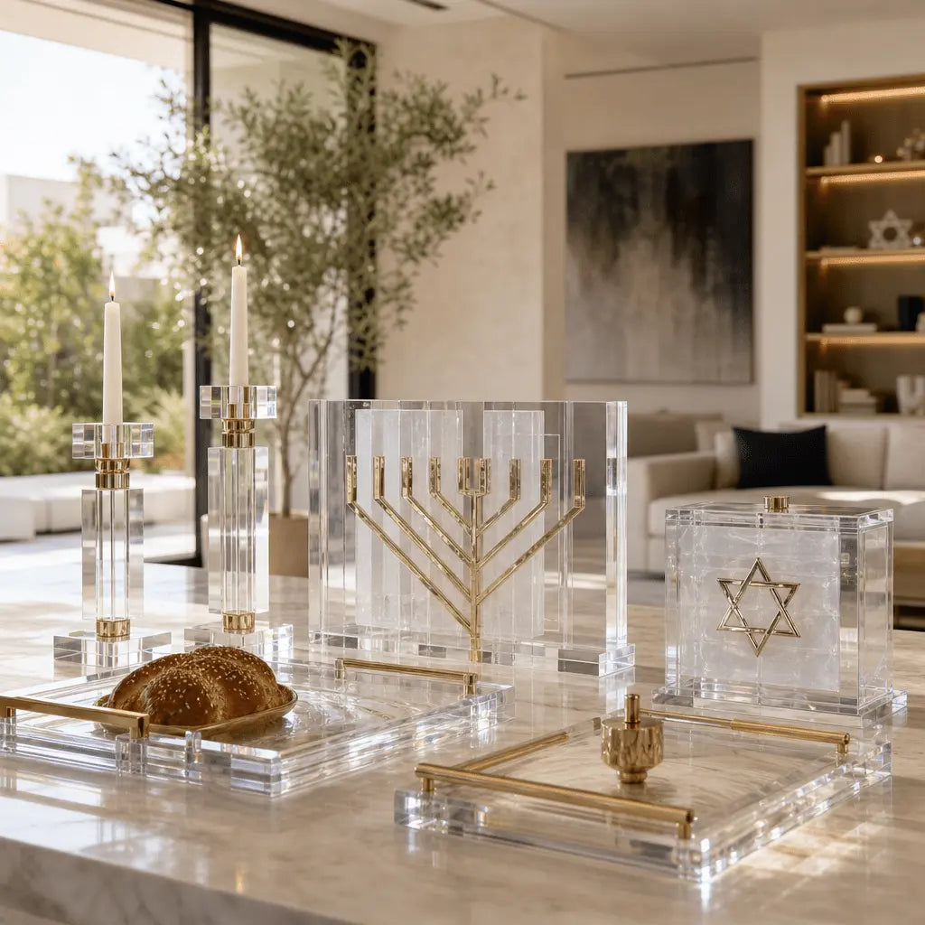 Top High-End Lucite Judaica Designs for Modern Jewish Homes - Waterdale Collection