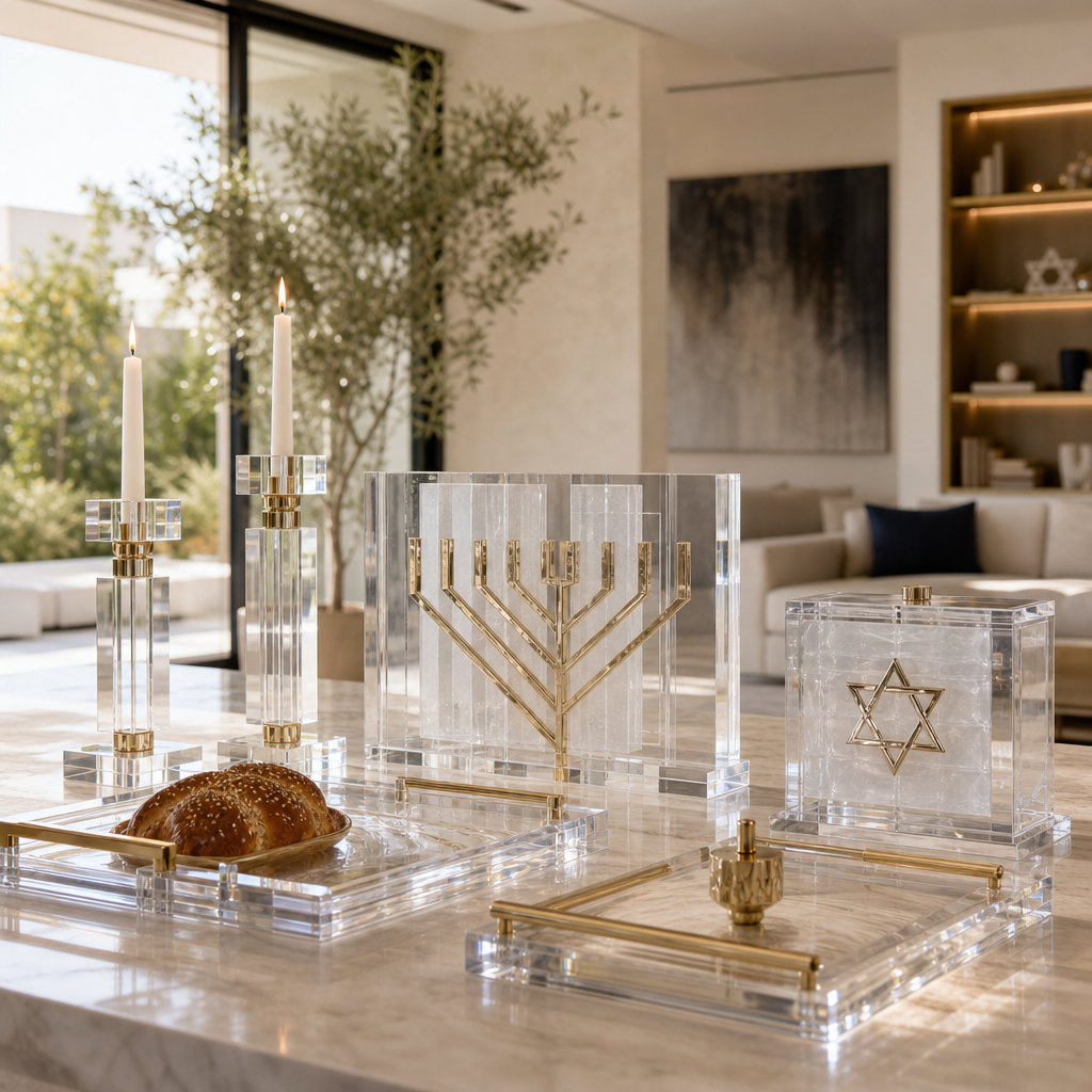 Top High-End Lucite Judaica Designs for Modern Jewish Homes – Waterdale ...