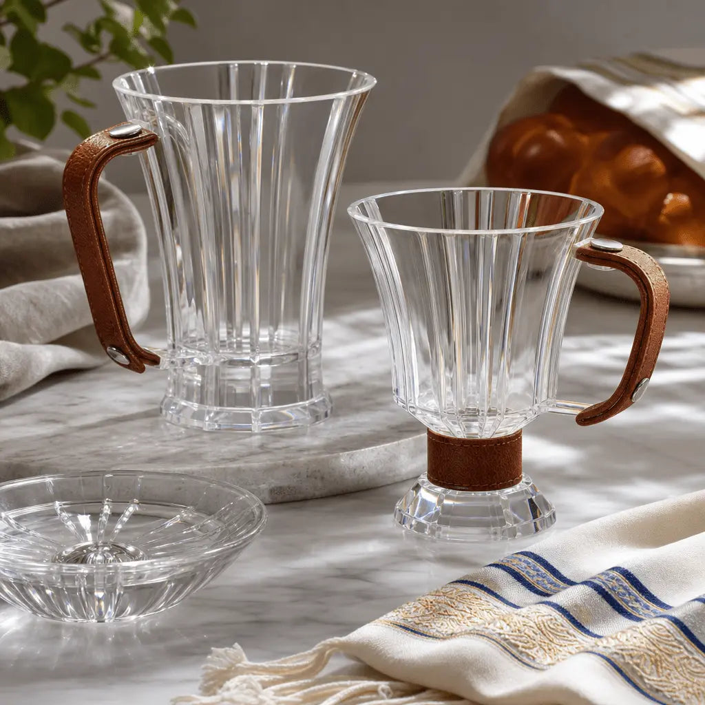 The Best Materials for Kiddush and Wash Cups: Durable Modern Design - Waterdale Collection