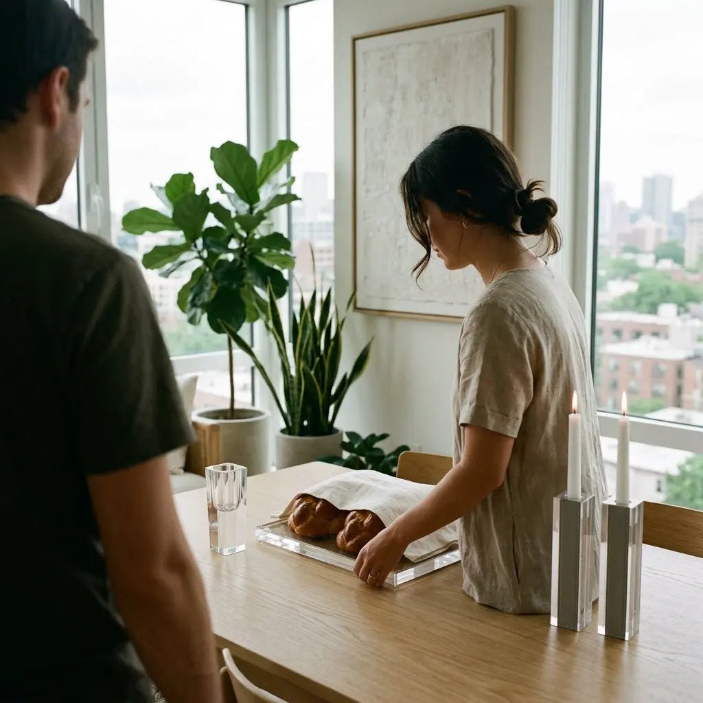 Minimalist Shabbat Accessories: Why Waterdale Collection Outshines Michael Aram - Waterdale Collection
