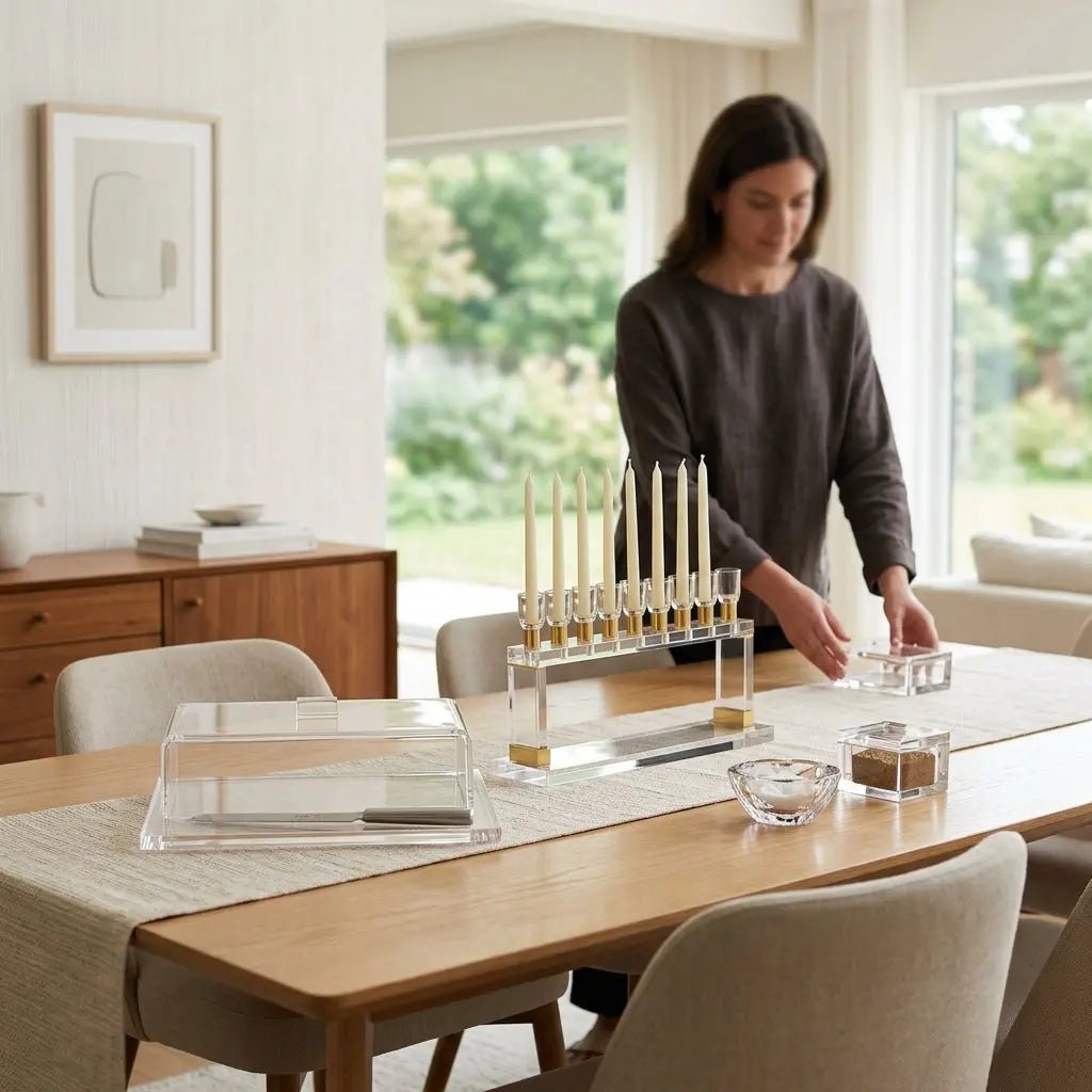 Modern Lucite Judaica Designers: Premium Collections for Contemporary Jewish Homes - Waterdale Collection