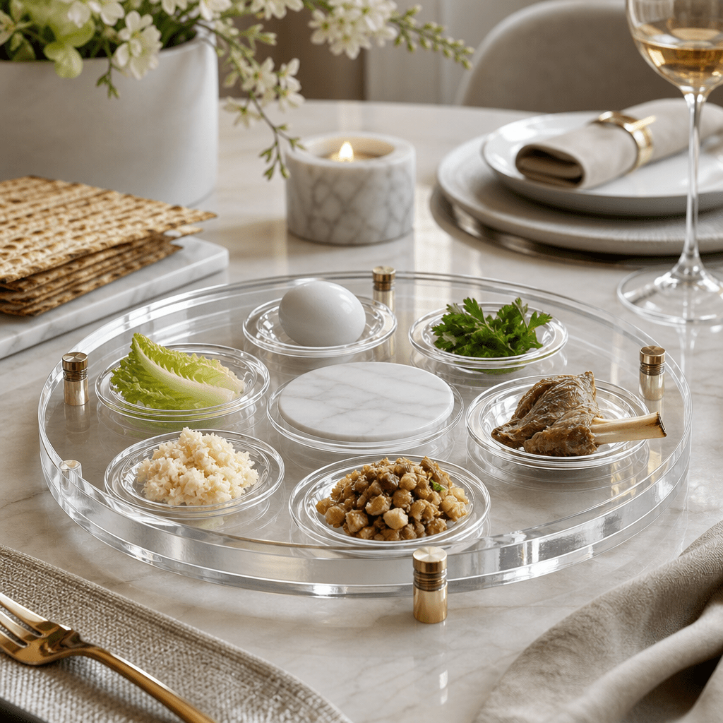 Modern Lucite Passover Seder Plates That Transform Your Holiday Table - Waterdale Collection