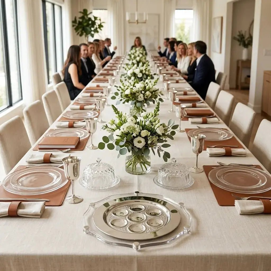 Modern Passover Tabletop Decor for Large Seders: Hosting With Style - Waterdale Collection