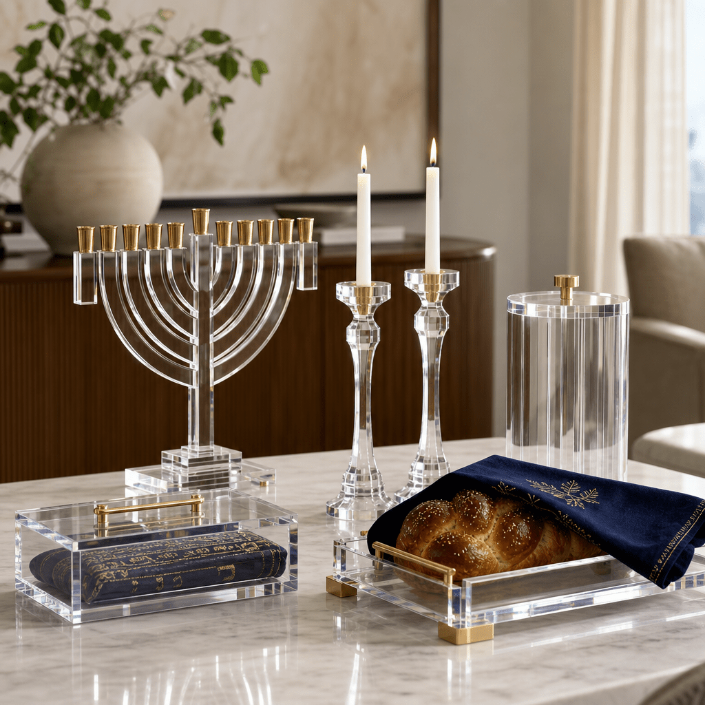 Premium Judaica Materials: Why Easy-Clean Lucite Elevates Your Home - Waterdale Collection