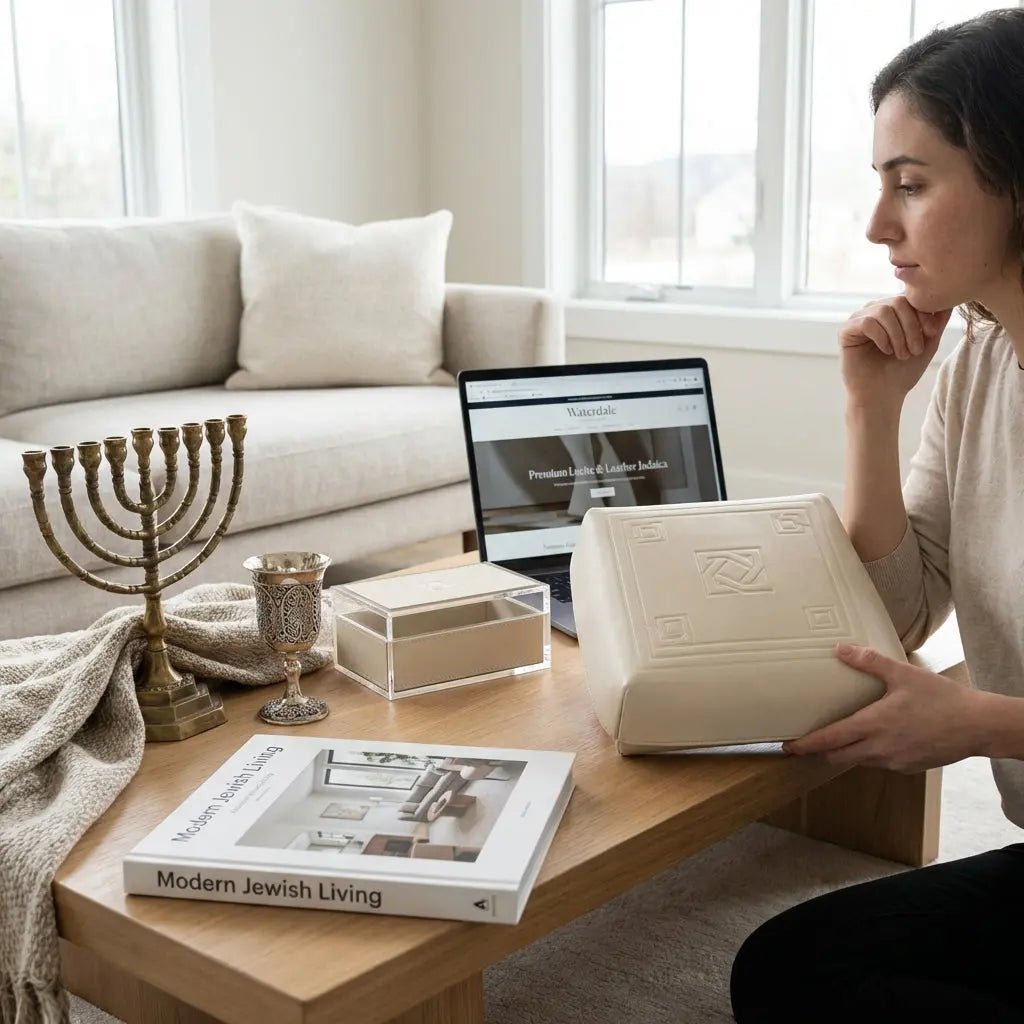 Premium Leather Judaica: Why Modern Design Beats Traditional Choices - Waterdale Collection