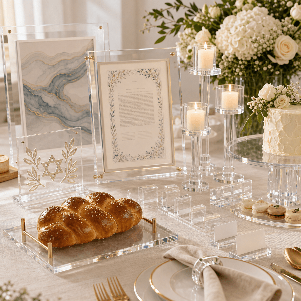 Top 7 Unique Lucite Decor Ideas for a Jewish Bridal Shower - Waterdale Collection