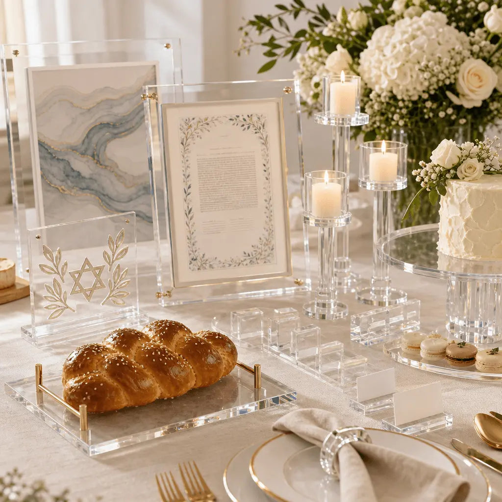 Top 7 Unique Lucite Decor Ideas for a Jewish Bridal Shower - Waterdale Collection