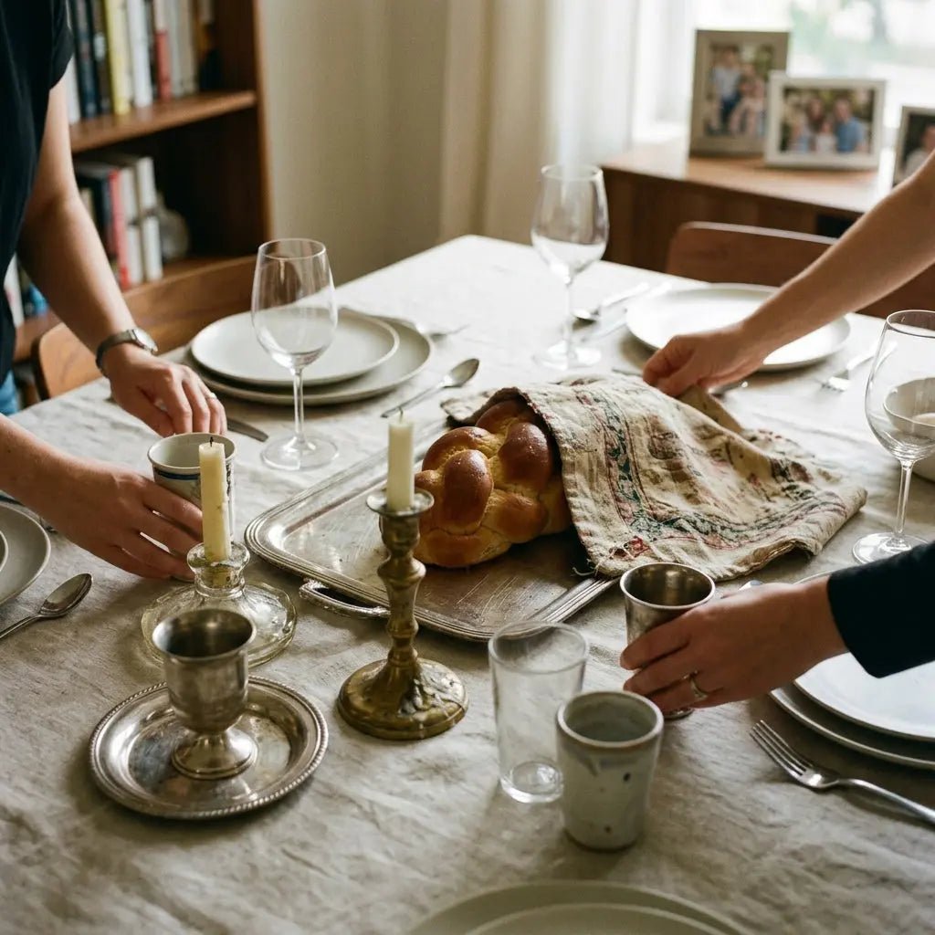 Upgrade Your Table with Premium Designer Shabbat Accessories for Modern Homes - Waterdale Collection