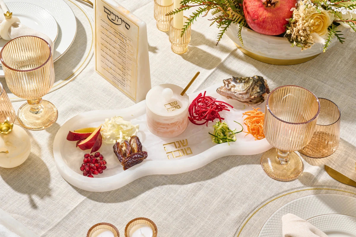 Resin Rosh Hashana Collection simanim tray