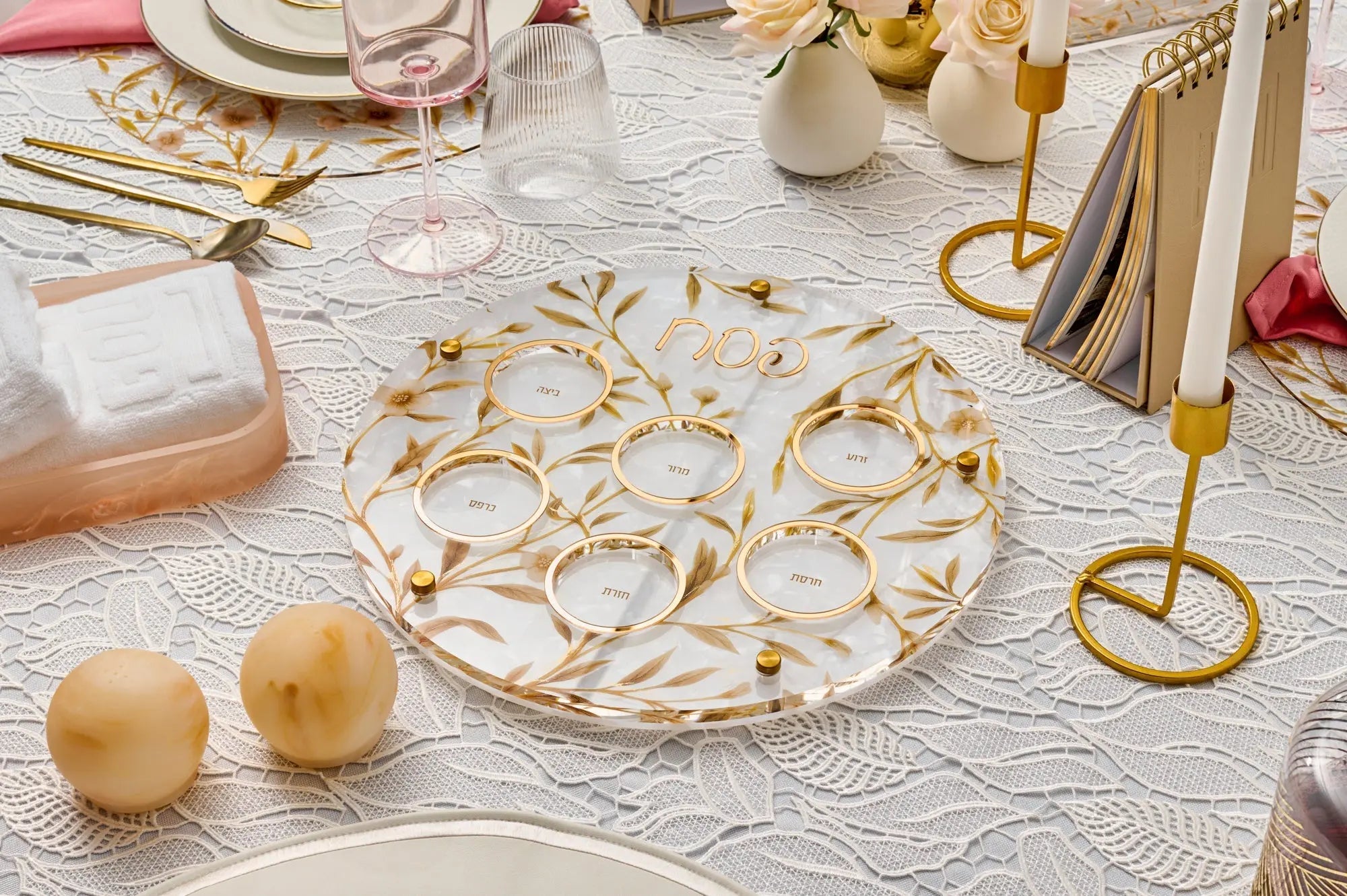 Floral Bird Pesach Collection - Waterdale Collection