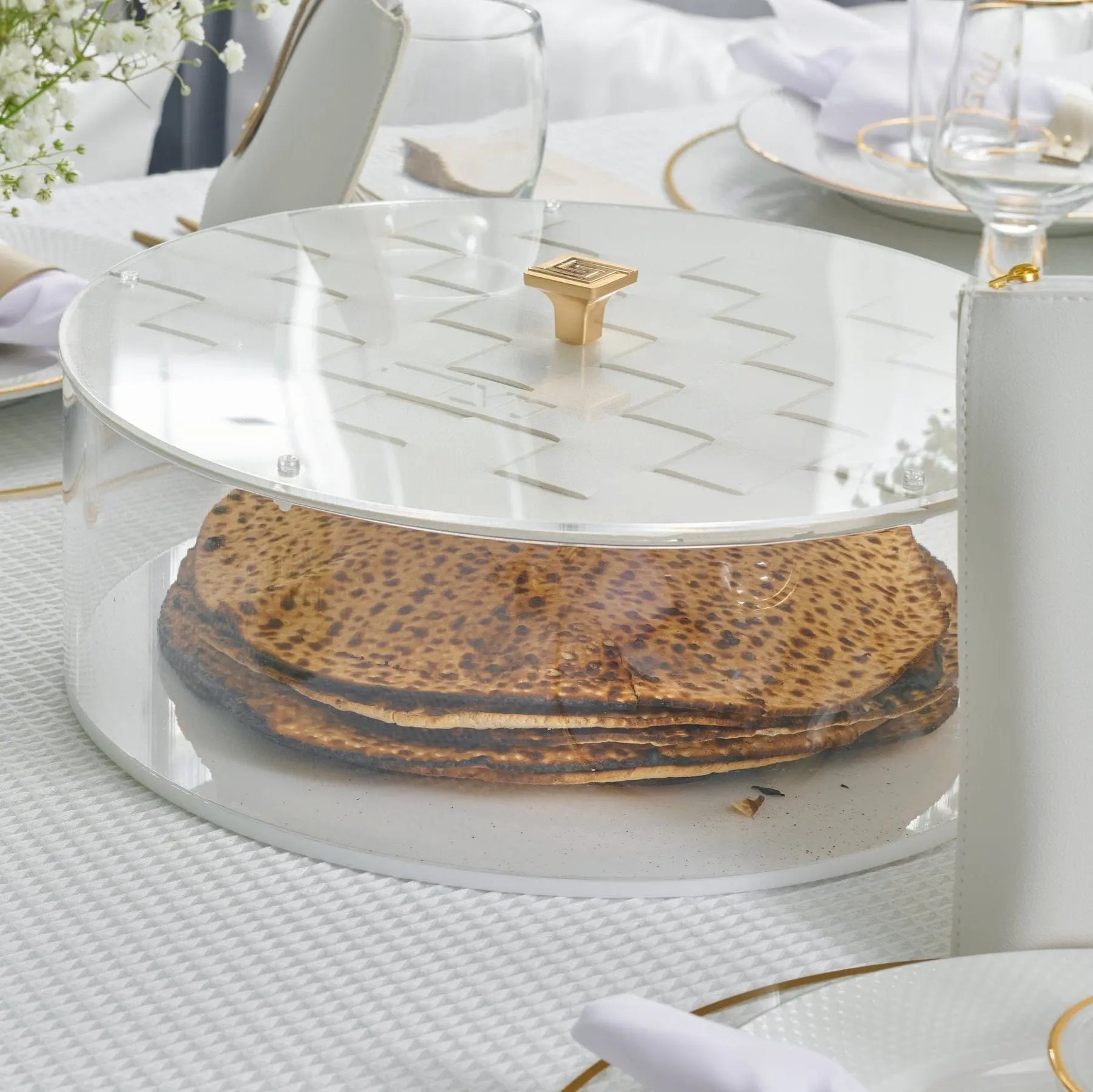 Seder Plate & Matzah Box Sets - Waterdale Collection