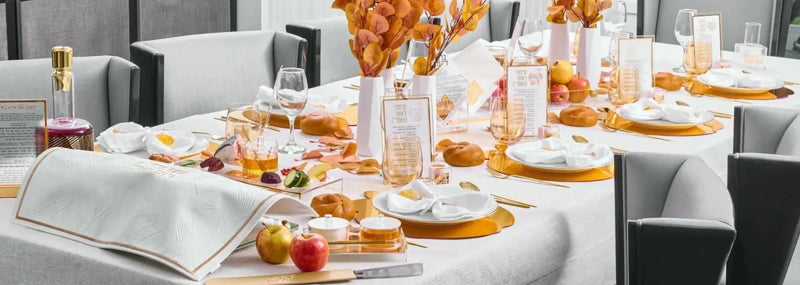 Classic 2.0 Rosh Hashana Tablescape - Waterdale Collection