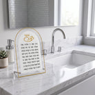 Asher Yatzar Tabletop Plaque | Clear Lucite Arch