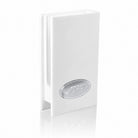 Silver oval שבת plaque on a white acrylic Shabbat matchbox holder for candle lighting