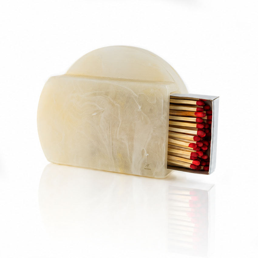 Luxury Resin Shabbos Matchbox Holder | Elegant Judaica Gift