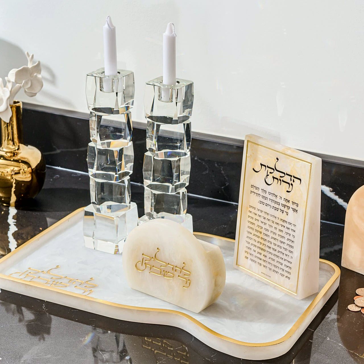 Resin Shabbos Matchbox Holder Match Holder - Waterdale Collection