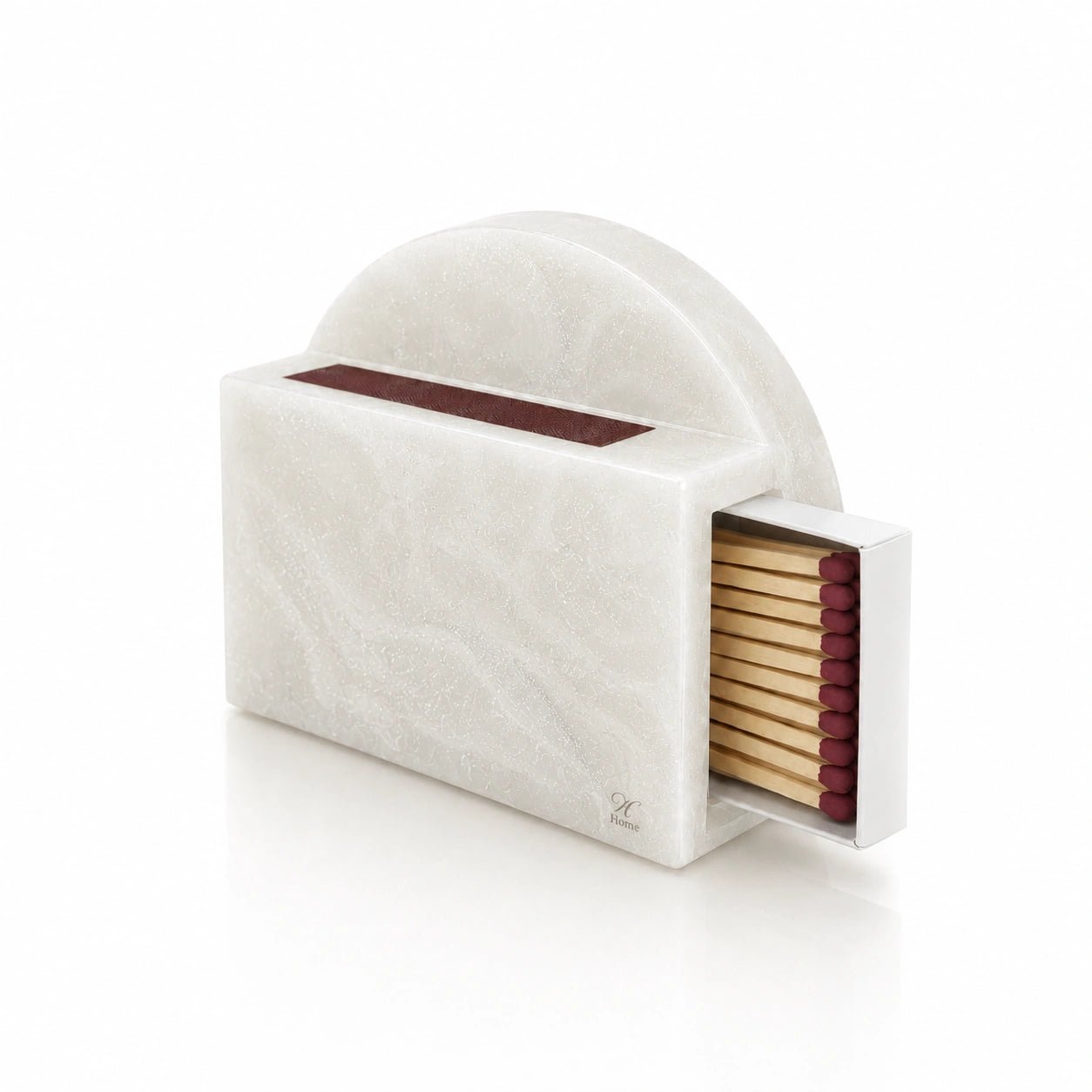 Resin Silver Matchbox Holder | Luxury Shabbat & Yom tov Judaica 