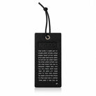 Faux leather Tefilas Haderech (תפילת הדרך) traveler's prayer tag for a car mirror
