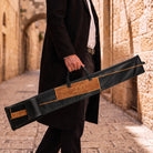 Black Geometric Fur Lulav Esrog Bag |Sukkot Judaica 