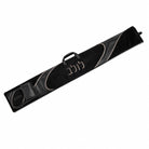 Black Looped Fur lulav and etrog case from Waterdale Collection, raised Hebrew lettering and attached esrog bag.