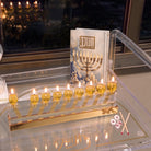 Painted Leather Chanuka Brachos and Techinos Book  by  Waterdale Collection