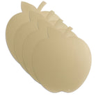 Gold apple leather charger with leaf detail for Rosh Hashanah decorations