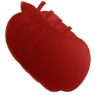 Deep Red apple leather charger plate from Waterdale Collection for the holiday table