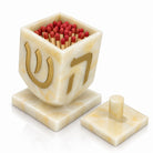Resin Dreidel Sculpture Match Jar  by  Waterdale Collection