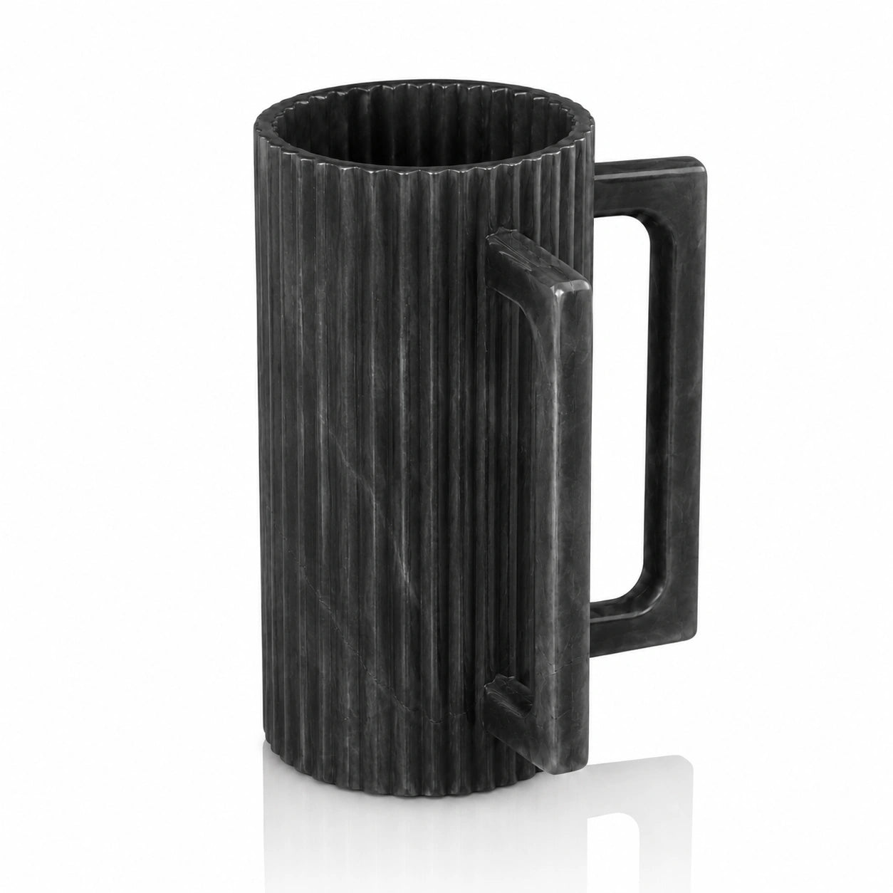 Fluted resin washing cup with two handles for Netilat Yadayim.