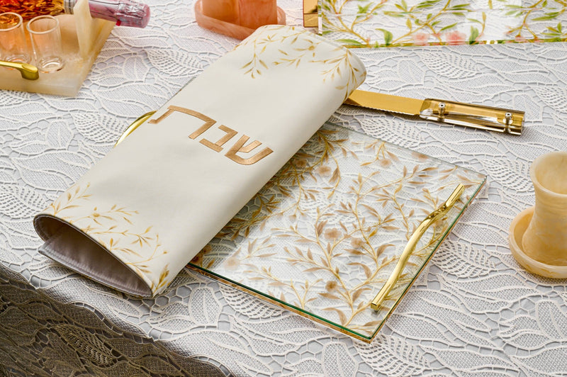 Floral Bird Challah Cover