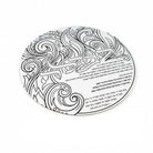 Color It Acrylic Flame Havdalah Plate Color It Acrylic - Waterdale Collection