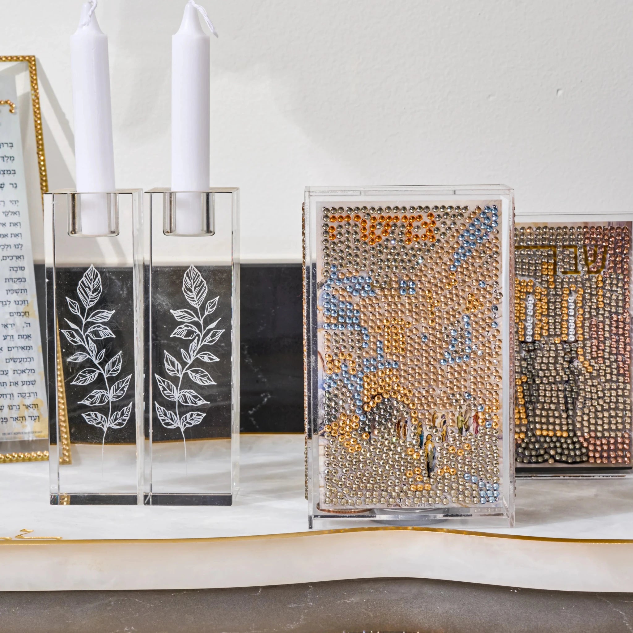 Diamond Art Tzedaka Box