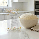 Floral Bird Basic Tabletop Hafrashas Challah - Waterdale Collection