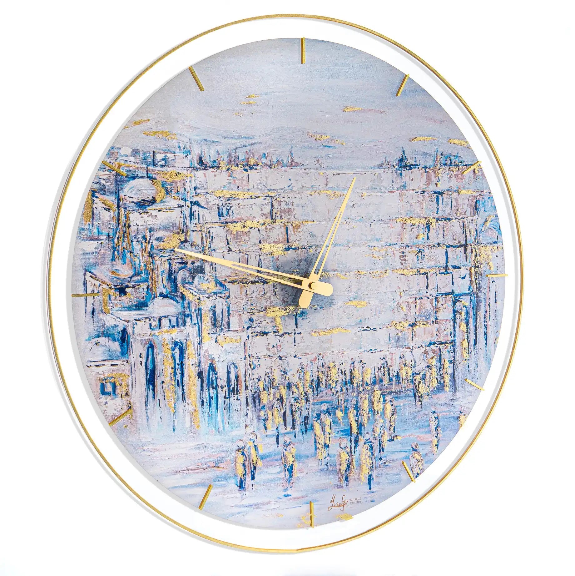 Painted by Yosefa Kosel Clock - Waterdale Collection